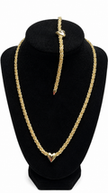Juego de Cadena y Pulsera Byzantina