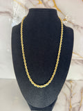 Cadena Torcida(Rope Chain)-10K Gold