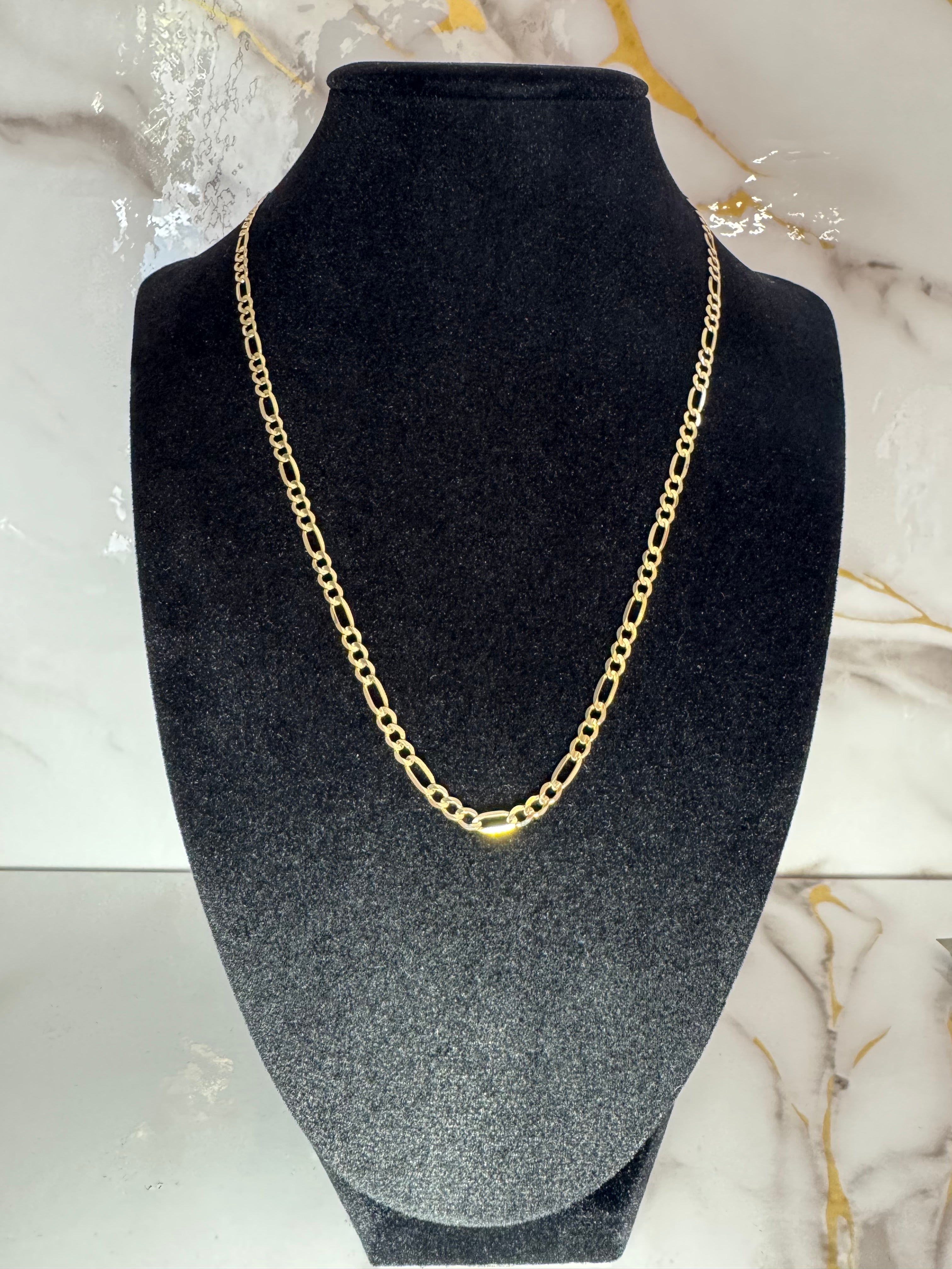 Cadena Figaro-10K Gold